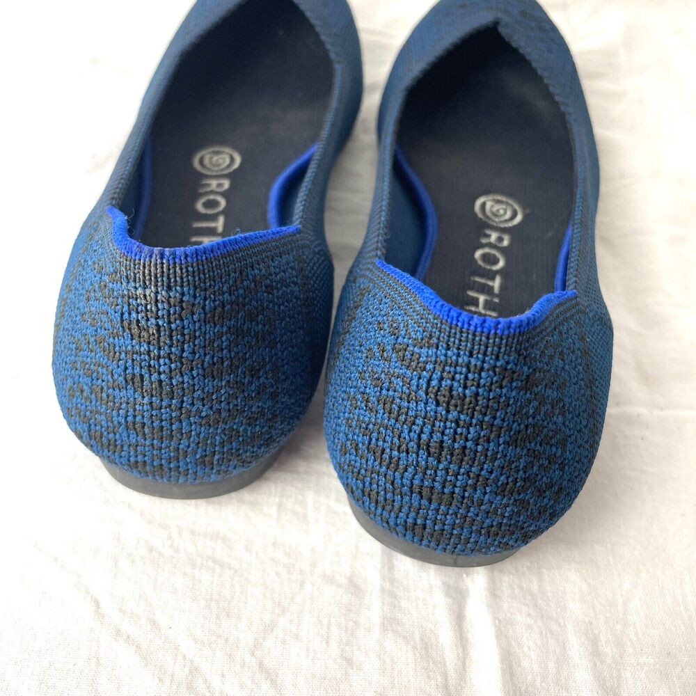 Rothy’s Deep Teal Python Pointed Toe Size 7 Blue … - image 6